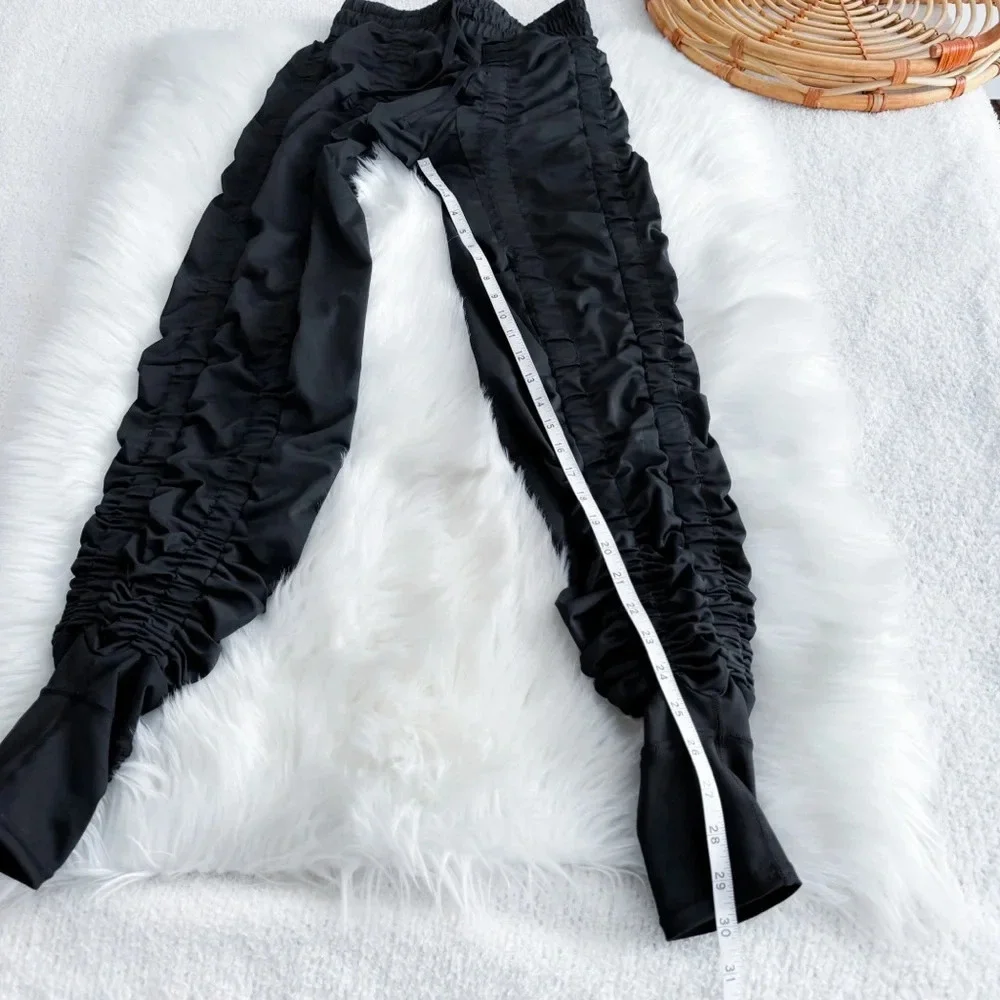 AGOGIE Wearable Resistance Band +20 Pants Black Leggings Drawstrings Women's L